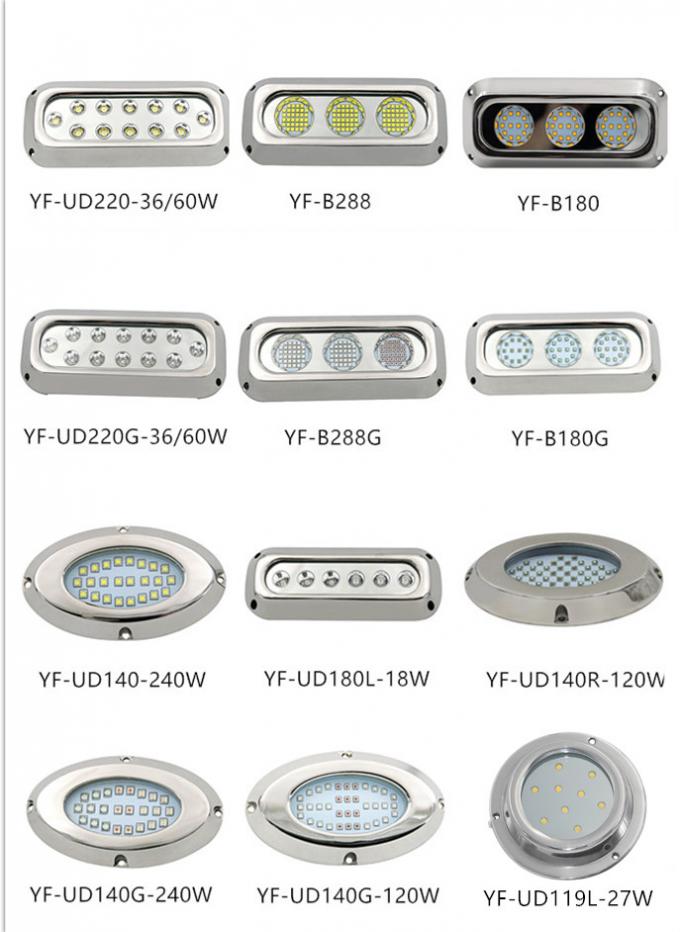 Bronze 450w Ocean Led Underwater Lights IP68 Underwater Transom Lights 6