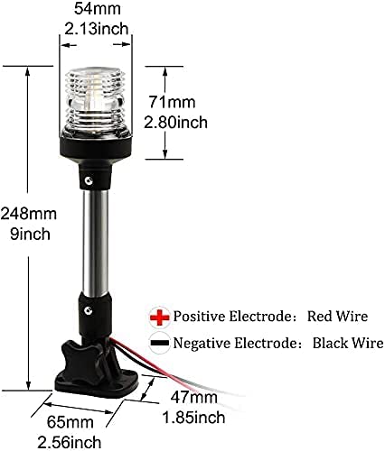 4500K Boat Navigation And Anchor Lights 3 Nautical Mile Sailboat Anchor Light 1