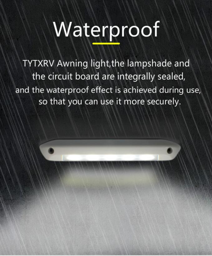 8W 12 Volt Rv Porch Light Anti Aging Caravan Porch Light Waterproof 3