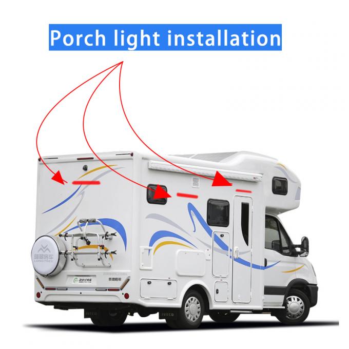 8W 12 Volt Rv Porch Light Anti Aging Caravan Porch Light Waterproof 2