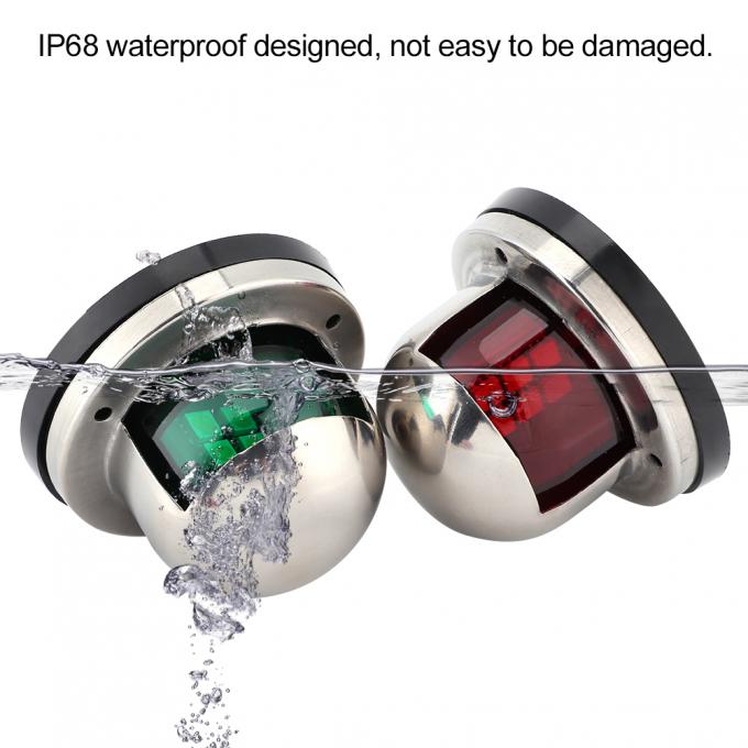 5050SMD IP68 Boat Bow Headlights Red Green LED Bow Navigation Light 3