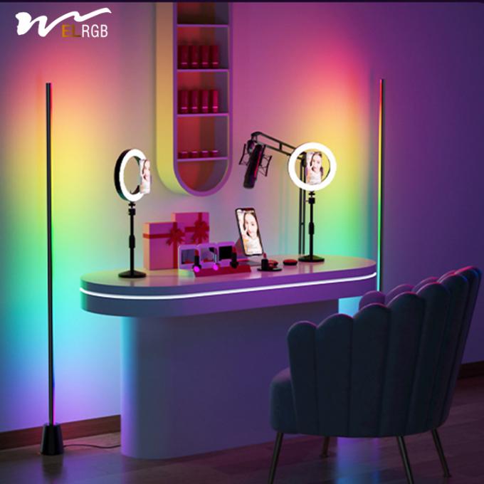 Residential Gaming Room Wall Wash Floor Lamp 50000 Hours Working Time Music Voice Control 7