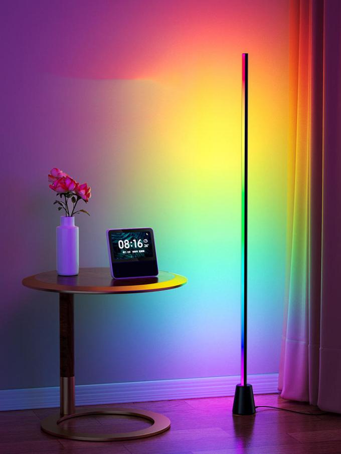 Residential Gaming Room Wall Wash Floor Lamp 50000 Hours Working Time Music Voice Control 6