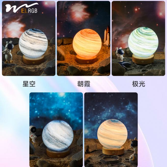 50000 Hours Lifespan Moon Bedroom Sleep Starry Sky Table Light with Charging Function 7
