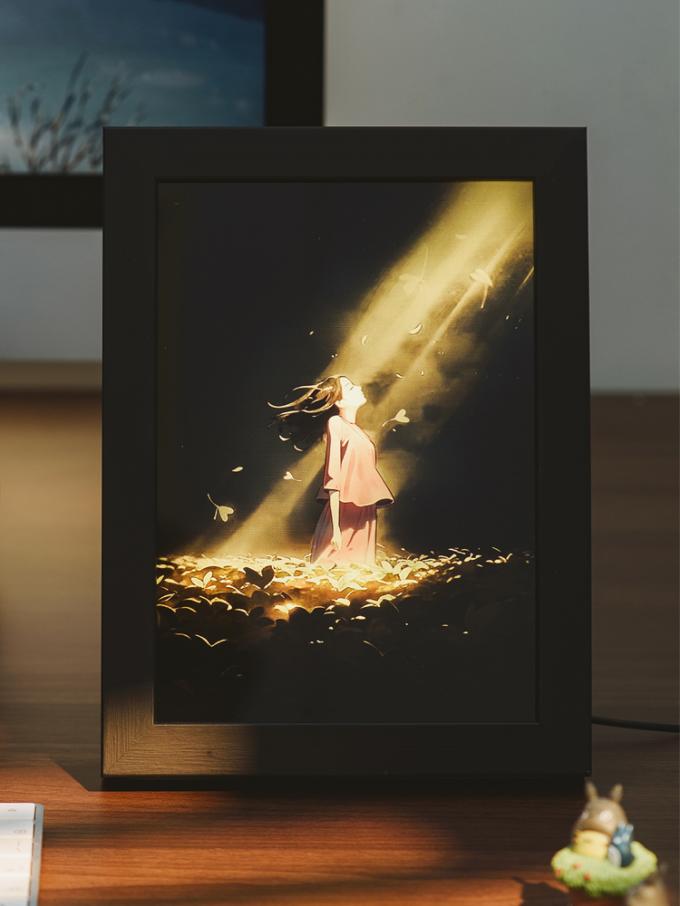 Creative Gifts Wooden Line Light Painting Nightlight for Ambiance Ideal Birthday Gift 3