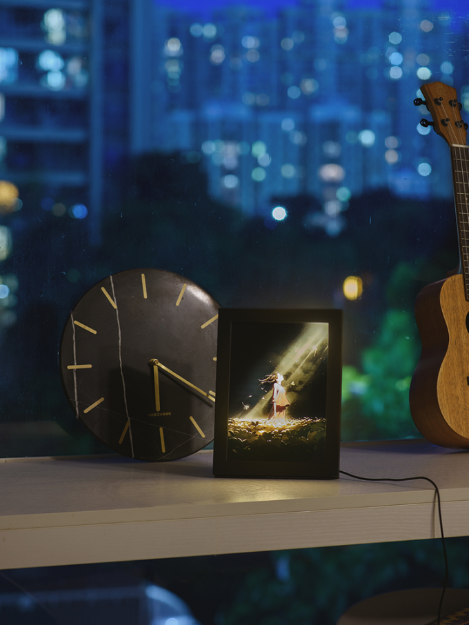 Creative Gifts Wooden Line Light Painting Nightlight for Ambiance Ideal Birthday Gift 4