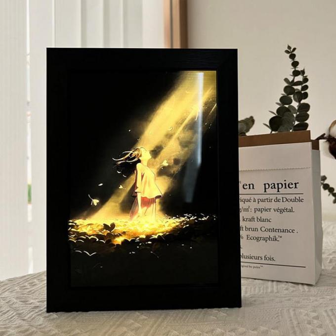 Creative Gifts Wooden Line Light Painting Nightlight for Ambiance Ideal Birthday Gift 7