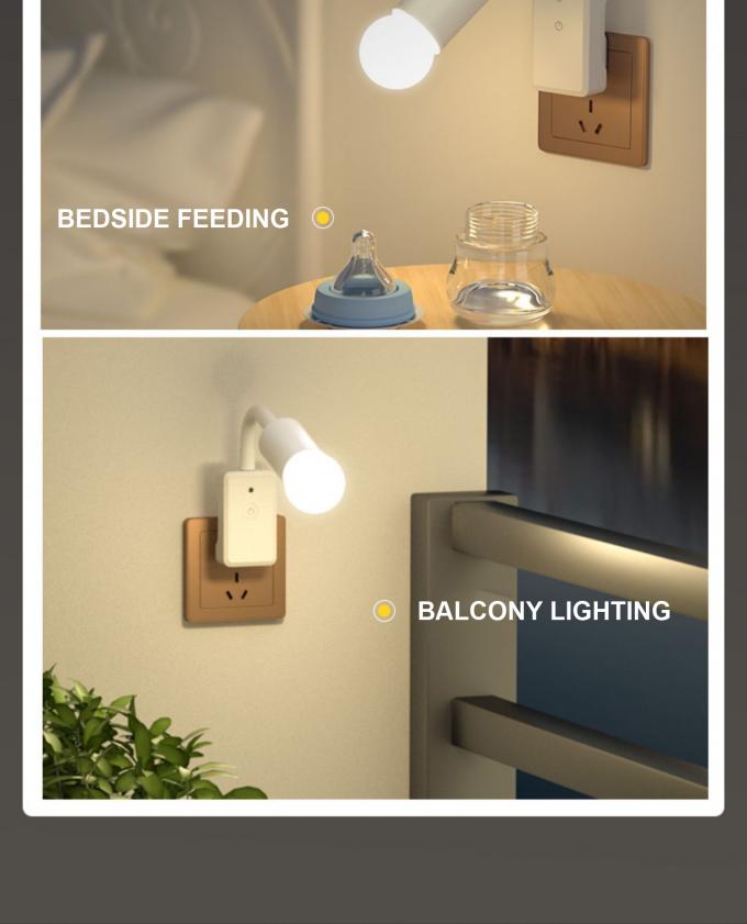 Two/Three Plug Remote Control Socket 5W Night Light for Bedroom Sleep and Baby Feeding 3