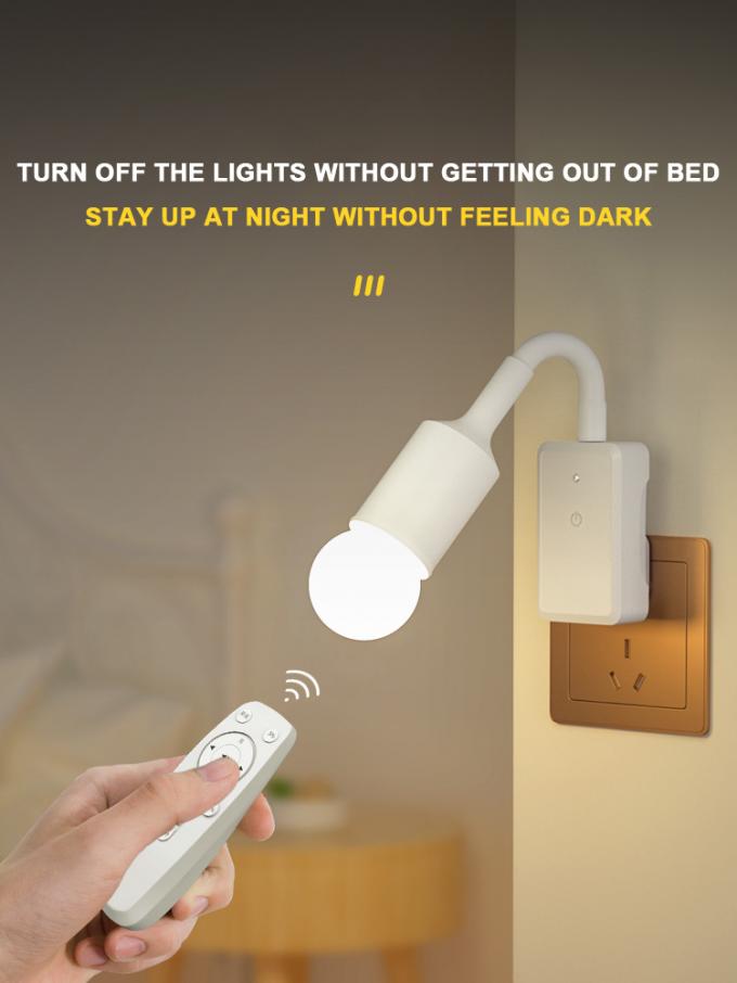 Two/Three Plug Remote Control Socket 5W Night Light for Bedroom Sleep and Baby Feeding 6