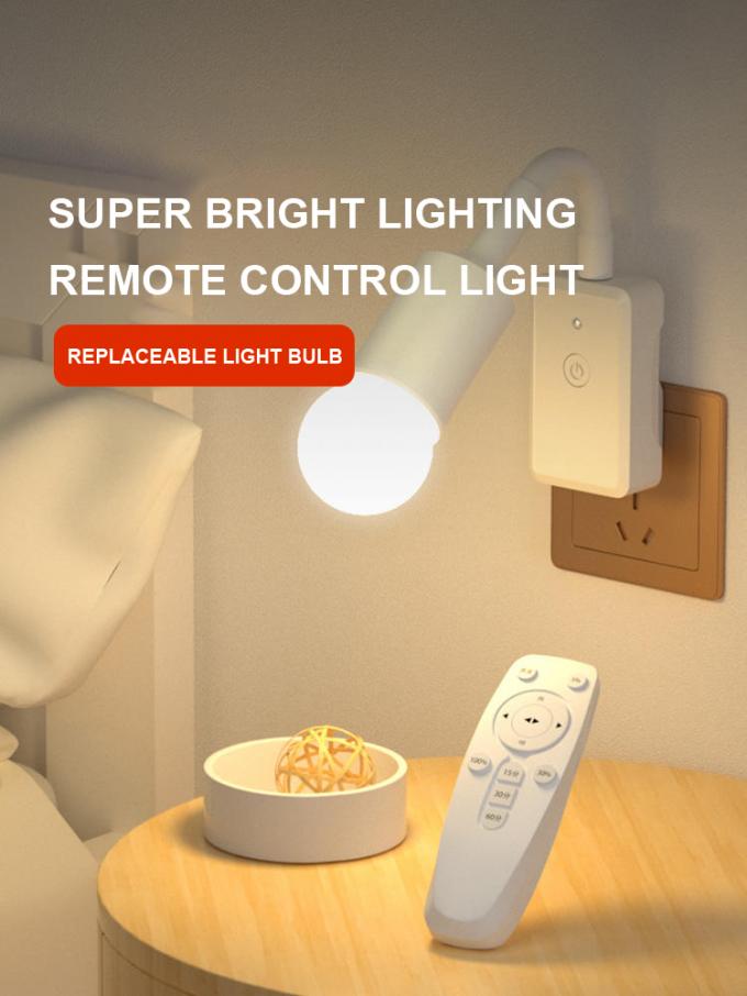 Two/Three Plug Remote Control Socket 5W Night Light for Bedroom Sleep and Baby Feeding 7