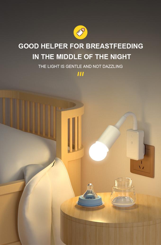 Two/Three Plug Remote Control Socket 5W Night Light for Bedroom Sleep and Baby Feeding 8