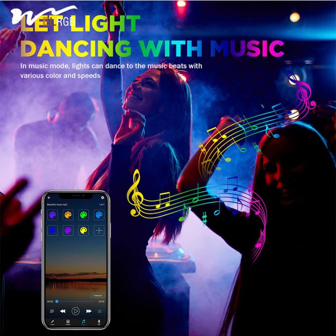 LED Light Source Type USB RGB COB Strip Lights 4.92ft with 5V Color Changing Feature 4