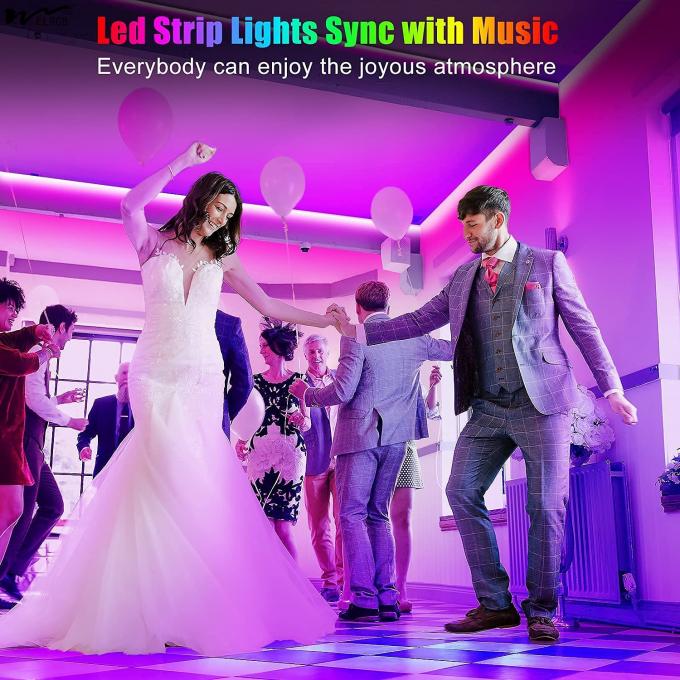 Bluetooth Smart APP Control and Auto CAD Layout 50ft LED Strip Lights for Bedroom 3
