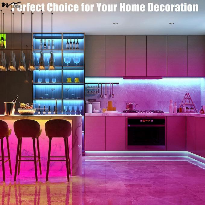 Bluetooth Smart APP Control and Auto CAD Layout 50ft LED Strip Lights for Bedroom 6