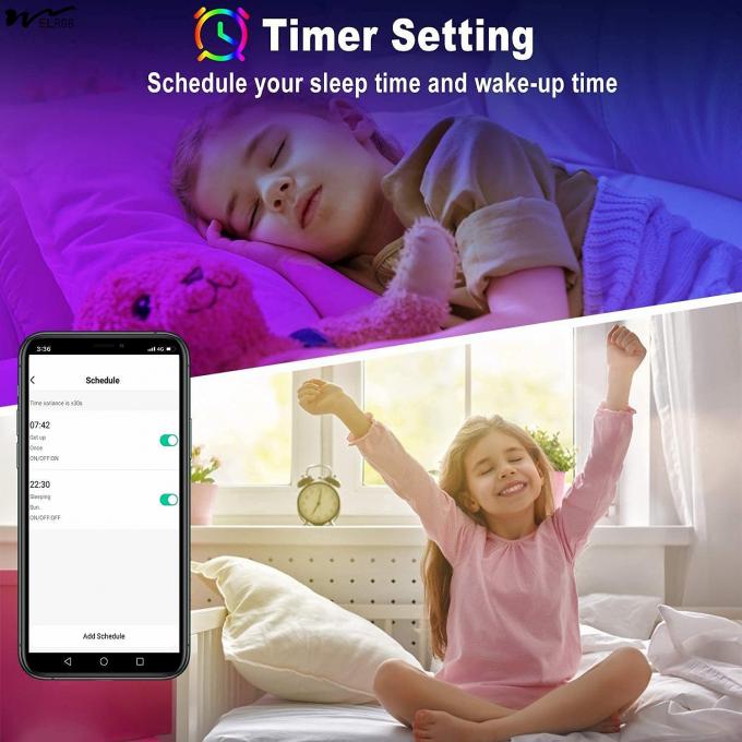 Bluetooth Smart APP Control and Auto CAD Layout 50ft LED Strip Lights for Bedroom 4