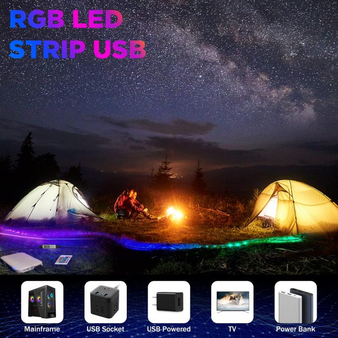 5V USB COB LED Light Bar with App and Remote Control 1.5M Color Changing Bar Light 7
