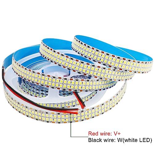 Adjustable Strip Light 6500K Double Row 480LED/M Flexible LED Strip White Warm White 5