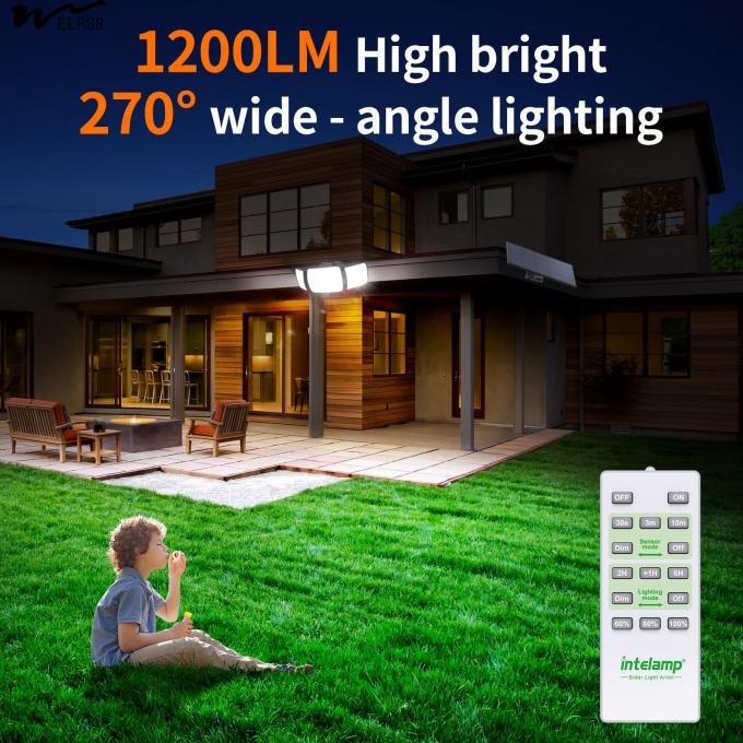 Solar Lights Outdoor 3 Head Solar Motion Sensor Lights for Outside Switch Mode other 2
