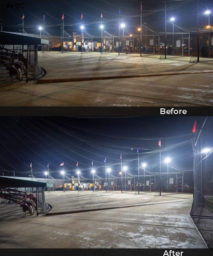 Outdoor LED Parking Lot Light with Adjustable Arm and Photoelectric Sensor IP65 Street Flood Safety Light 7