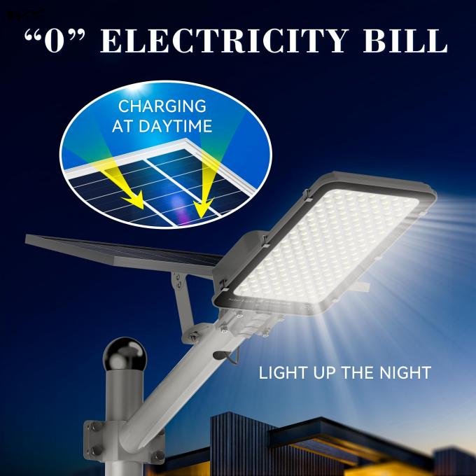 Outdoor Solar Street Light Waterproof Dusk to Dawn Solar Floodlight with Remote Control 3