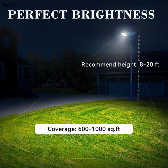 Outdoor Solar Street Light Waterproof Dusk to Dawn Solar Floodlight with Remote Control 6