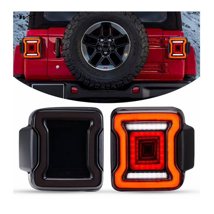 Tail Lights Waterproof Class Waterproof Black Housing Smoke Lens 1Pair LED Accessories 2