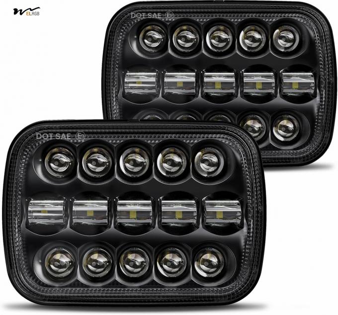 110W 5x7 LED Headlights 7x6 Headlight Hi/Low Sealed Beam Driving Lights Manufacturing 2
