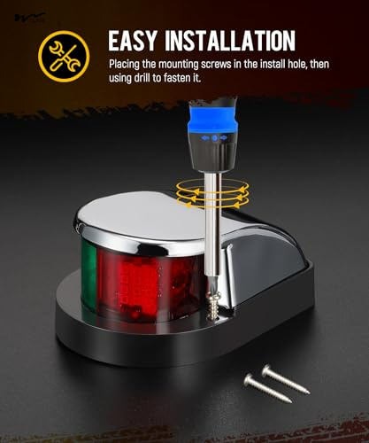 24 LED Red and Green Navigation Light for Pontoon Yacht Skiff Skeeter Front Trucks 4