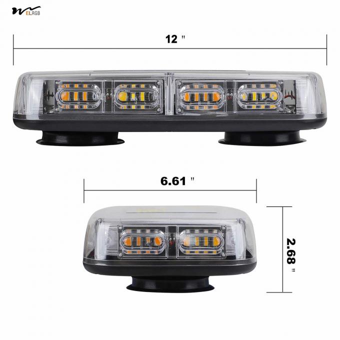 Roof Top 48LED A W High Visibility Emergency Safety Warning LED Mini Strobe Light bar 4