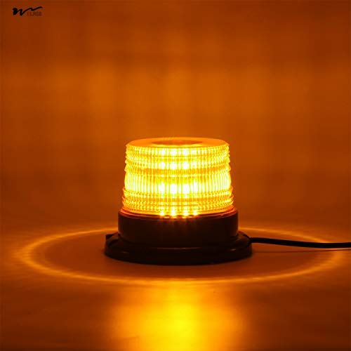 Waterproof LED Strobe Light 12V-24V Amber 40 LED Warning Safety Flashing Beacon Lights 3