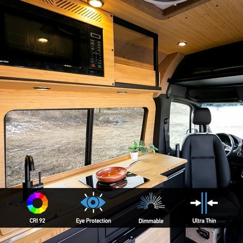 12 Volt Under Cabinet Downlight Corded Electric Power Source for Camper Van Motorhome 4