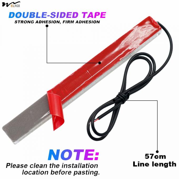 Universal Super Bright Car Trucks DRL Decoration Lamp Waterproof LED Strips COB Car LED Fog Light Blue 5