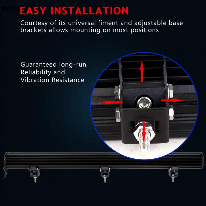 96X3W LED Light Strip Offroad Spotlight Floodlight Beam for Truck SUV ATV 4x4 4WD 6