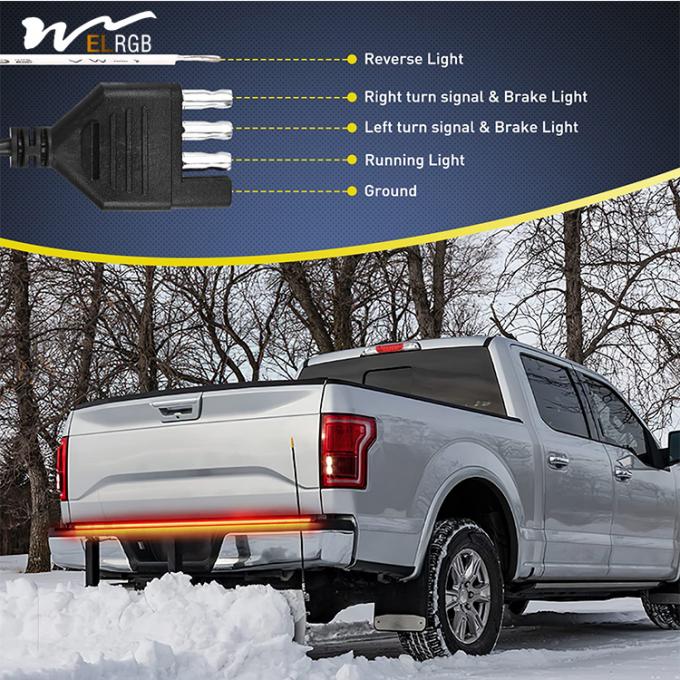 Truck Tailgate Light Strip with Red Running Brake White Reverse and Amber Turn Signal 7