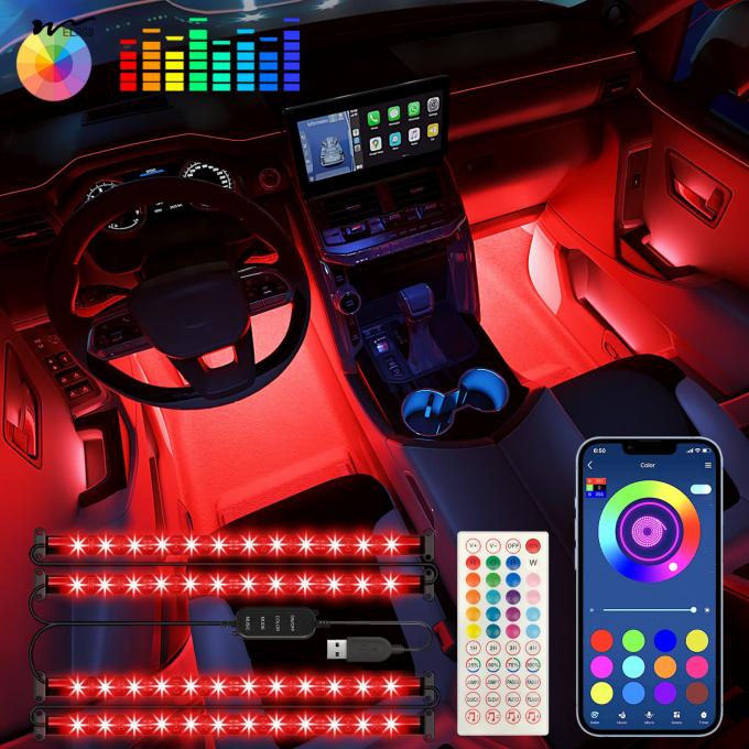 Other Control Mode Luminous Car Spoiler with RGB Instrument Panel Lighting and USB Charger 2