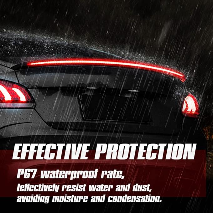 129.79 x 3.51 x 1.02 cm Packaging Size Luminous Car Spoiler with LED Strip Light 5