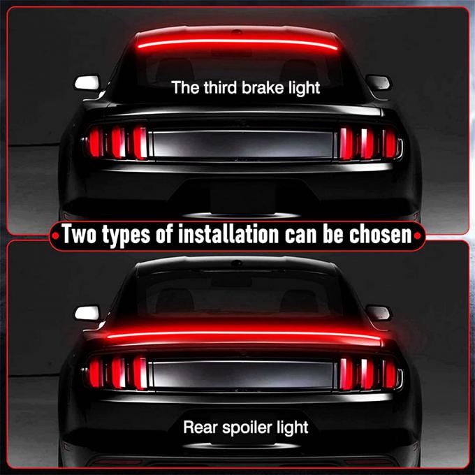 129.79 x 3.51 x 1.02 cm Packaging Size Luminous Car Spoiler with LED Strip Light 6