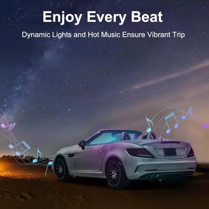Special Functions 5 in 1 Car Interior Lights 16 Million Colors with Wireless Control 5