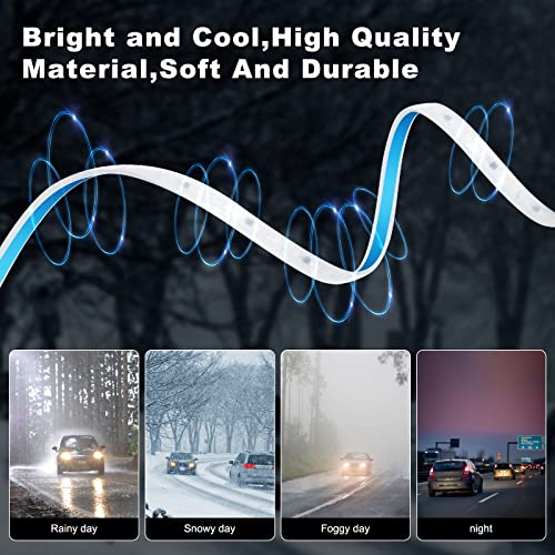 59 Inch Car LED Light Strip Waterproof Daytime Running Light Kit Other Control Mode 5