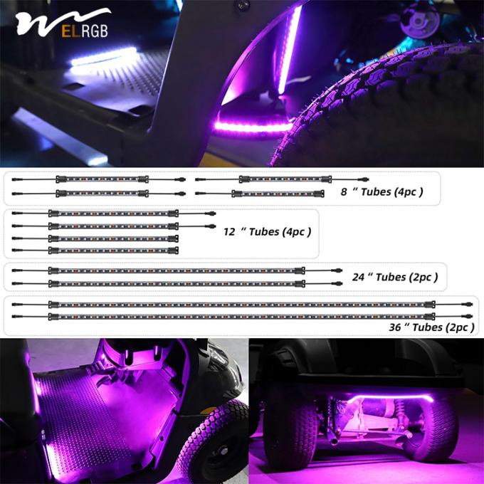 Polyvinyl Chloride PVC Golf Cart LED Light Strip Trim Neon Kit for EZGO Yamaha Club Cars 3