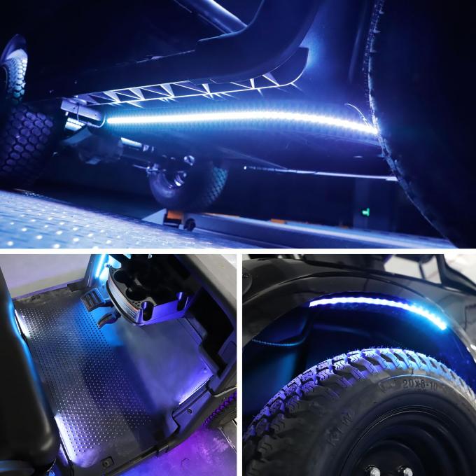 Polyvinyl Chloride PVC Golf Cart LED Light Strip Trim Neon Kit for EZGO Yamaha Club Cars 4