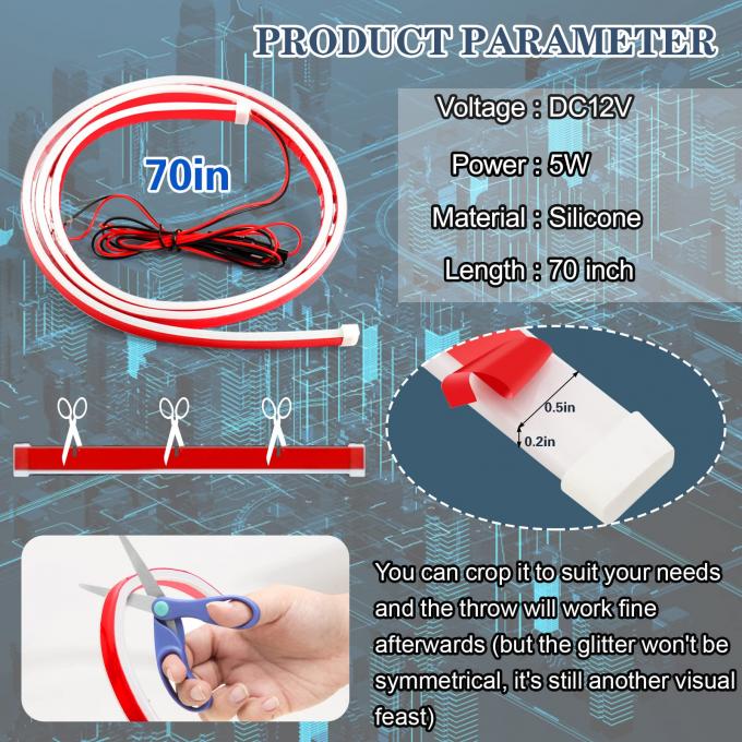 LED Hood Light Strip Suitable for External Car Hood Waterproof Daytime Running Lights 6