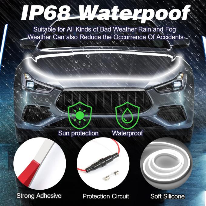 LED Hood Light Strip Suitable for External Car Hood Waterproof Daytime Running Lights 7
