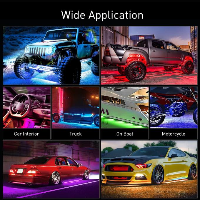 Multi-color Car LED Light Strip with Voice Control and Music Mode 680g Remote Control 2