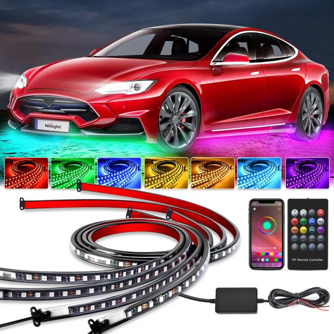 Multi-color Car LED Light Strip with Voice Control and Music Mode 680g Remote Control 7