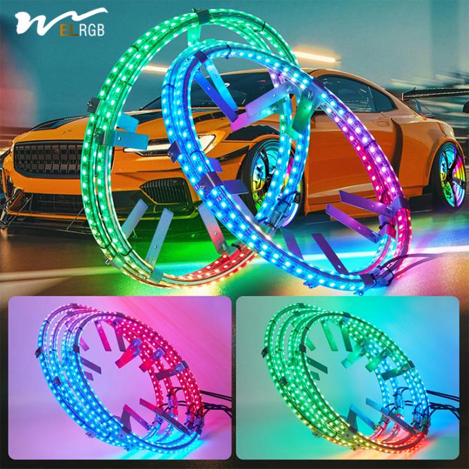 Residential LED Dream Chasing Colors L/R Turn Signal Brake Backlight Strip Light Kit 3