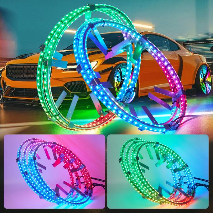 Residential LED Dream Chasing Colors L/R Turn Signal Brake Backlight Strip Light Kit 6