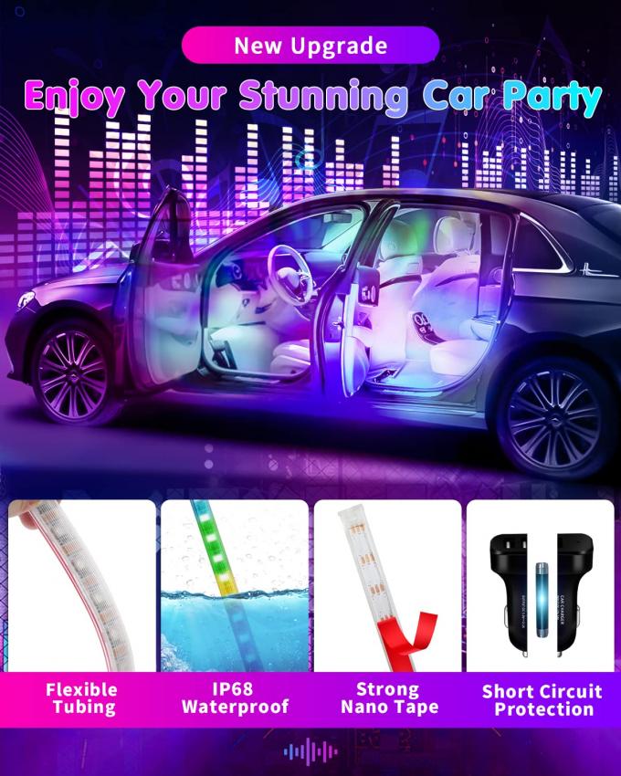 Waterproof LED Neon Lights for Internal Lighting Intelligent APP Control and Music Sync 4