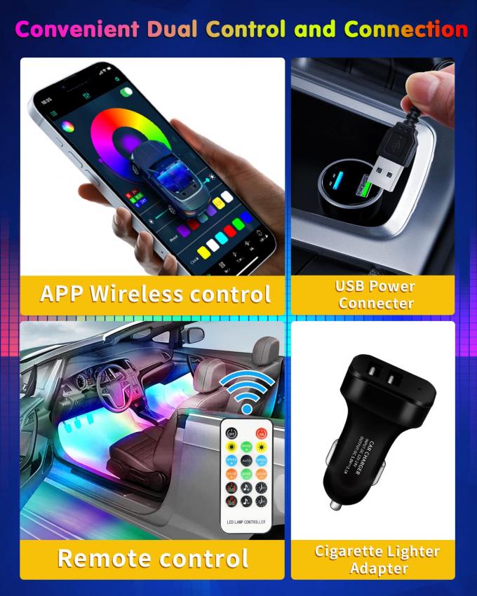 Waterproof LED Neon Lights for Internal Lighting Intelligent APP Control and Music Sync 7