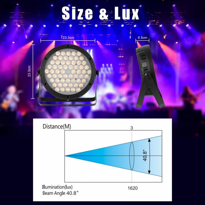 High CRI Stage Light 60W*2 RGBW LED Par Light for Weeding Disco Fishing Lighting 4